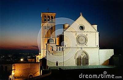 Assisi St. Francis basilica Stock Photo