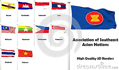 Association of Southeast Asian Nations Stock Photo