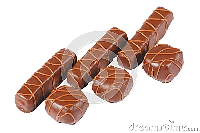 Assorted chocolate candies Stock Photo