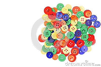 Assorted Colorful Buttons Stock Photo