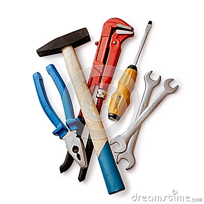 Assorted DIY tools Stock Photo