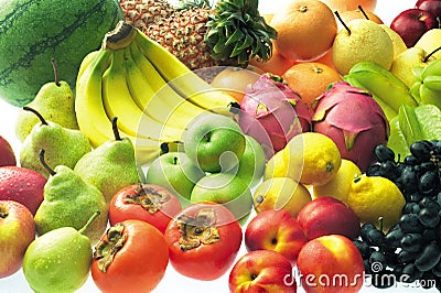 Assorted fruits Stock Photo