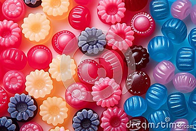 Assorted jelly beans. Colorful image great for backgrounds Stock Photo