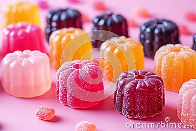 Assorted jelly beans. Colorful image great for backgrounds Stock Photo