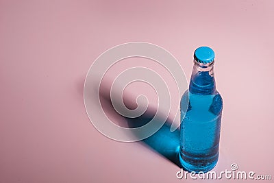 Assorted Organic Blue Craft Sodas Stock Photo