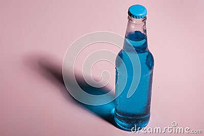 Assorted Organic Blue Craft Sodas Stock Photo