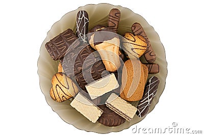 Assorted shortbread dough biscuits Stock Photo