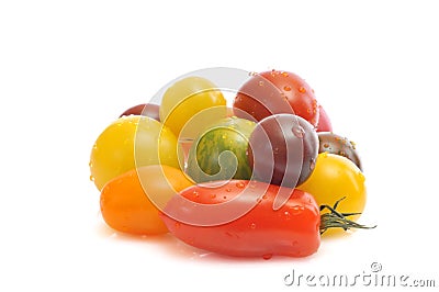 Assorted tomatoes Stock Photo