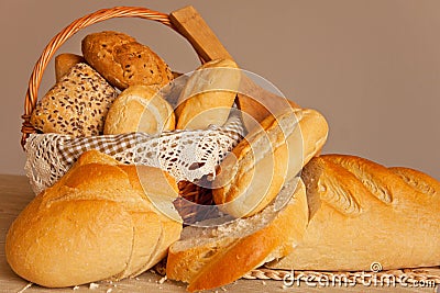 Assorted traditional bread Stock Photo