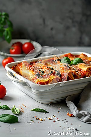 Assorted italian fresh pasta Stock Photo