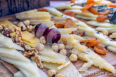 Assortment of chess for buffet party Stock Photo