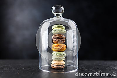 Assortment of macaron cookies Stock Photo