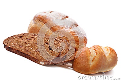 Assortment of freshly baked bread Stock Photo