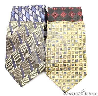 Assortment of men's ties Stock Photo