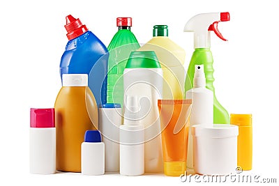 Plastic bottles Stock Photo