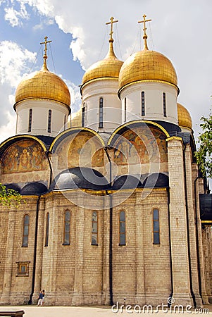 The Assumption cathedral in Moscow Kremlin Stock Photo