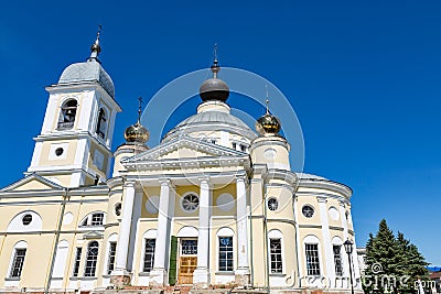 Assumption Cathedral in the Russian city of Myshkin Editorial Stock Photo