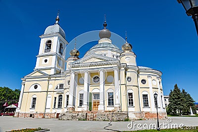 Assumption Cathedral in the Russian city of Myshkin Editorial Stock Photo