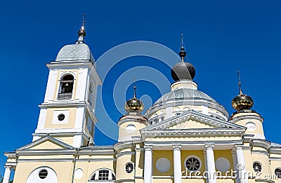 Assumption Cathedral in the Russian city of Myshkin Editorial Stock Photo