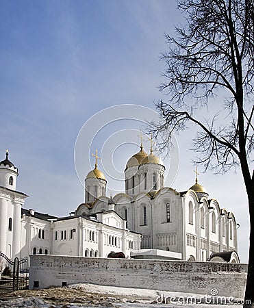 Assumption cathedral at Vladimir in winter Stock Photo