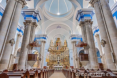 Assumption church shrine at Calaceite, Spain Stock Photo