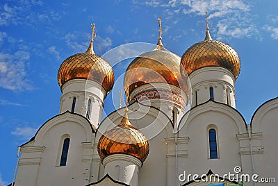 Assumption Church in Yaroslavl, Russia. Stock Photo