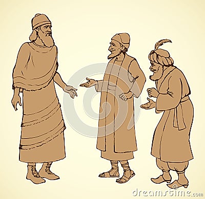 Assyrian, vector illustration Vector Illustration