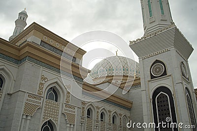 Astana city in Hazrat Sultan mosque Editorial Stock Photo