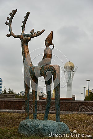 Astana cityscape. Astana is the capital of Kazakhstan. Editorial Stock Photo