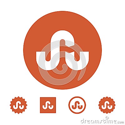 ASTANA, KAZAKHSTAN -10 July 2020 : Stumbleupon icon. Stumbleupon logo. Vector Stumbleupon symbol Vector Illustration