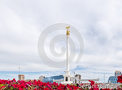 Astana, Kazakhstan - September 3, 2016: The area of Kazakhstan`s Editorial Stock Photo