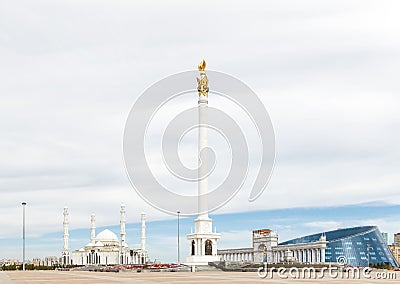 Astana, Kazakhstan - September 3, 2016: The area of Kazakhstan`s Editorial Stock Photo