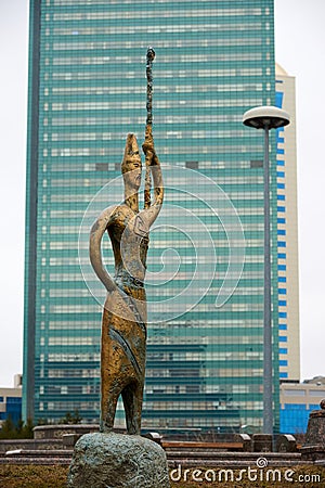 Astana cityscape. Astana is the capital of Kazakhstan. Editorial Stock Photo