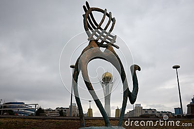 Astana cityscape. Astana is the capital of Kazakhstan. Editorial Stock Photo