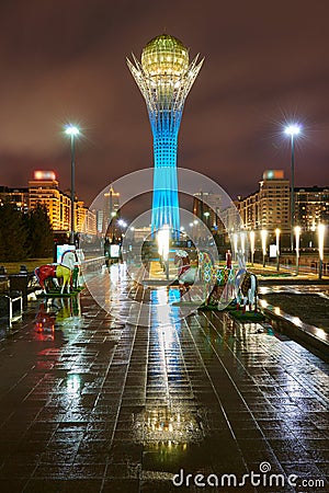 Astana cityscape. Astana is the capital of Kazakhstan. Editorial Stock Photo