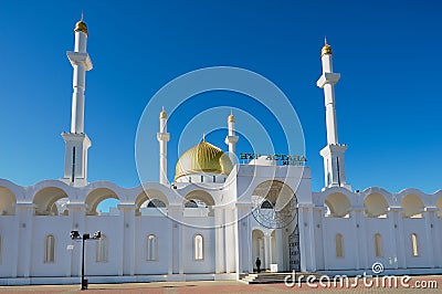 Astana mosque in Astana, Kazakhstan. Editorial Stock Photo