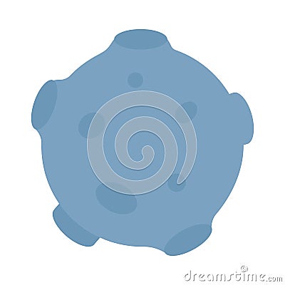 Asteroid Flat vector icon which can easily modify or edit Vector Illustration