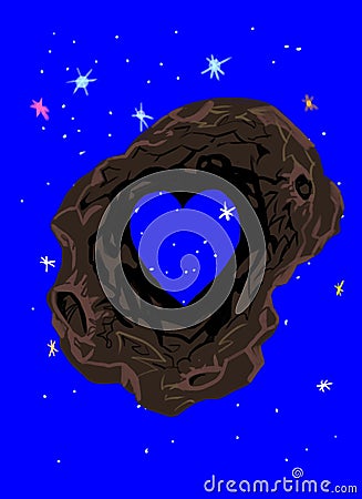 Asteroid love Stock Photo