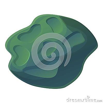 Asteroid meteorite icon, cartoon style Vector Illustration