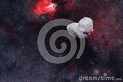 Asteroid. Science fiction cosmos. Elements of this image furnished by NASA Stock Photo