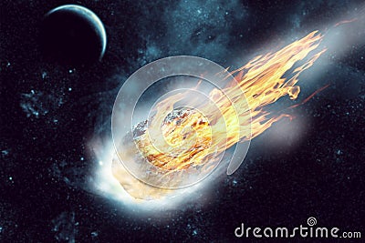 Asteroid in space Stock Photo