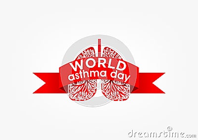 asthma day Vector Illustration