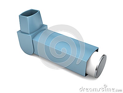 Asthma inhaler Stock Photo