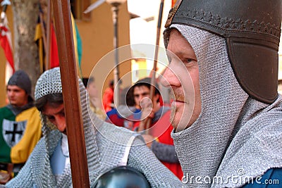 Asti, Piedmont, Italy -09/20/2015- Palio is a traditional festival of Medieval origins and exhibition by flag throwers, Editorial Stock Photo