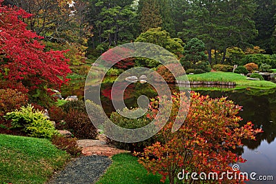 Asticou Azalea Garden Stock Photo