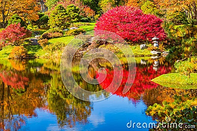 The Asticou Azalea Gardens on Mount Desert Island, Maine Stock Photo