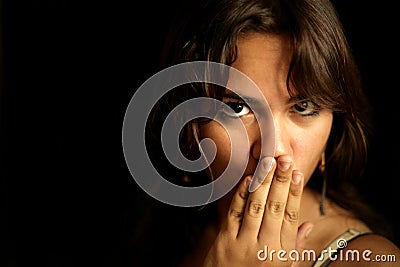 Astonish expression Stock Photo