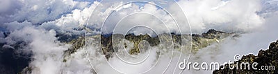 Astonishing panorama view of the Tatra Mountains Stock Photo