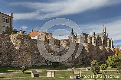 Astorga defensive wall Stock Photo