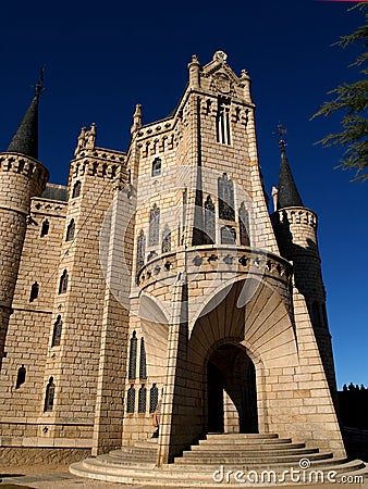 Astorga episcopal palace Stock Photo